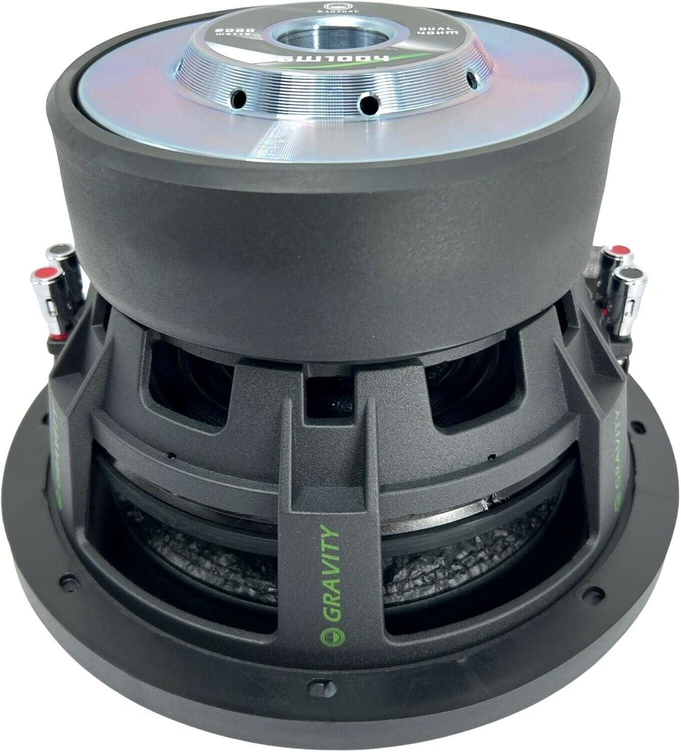 Gravity Car Vehicle Subwoofer Audio Speaker - 15 Inch Competition Grade Pressed Paper Cone, 2 Ohm DVC, Advanced Air Flow