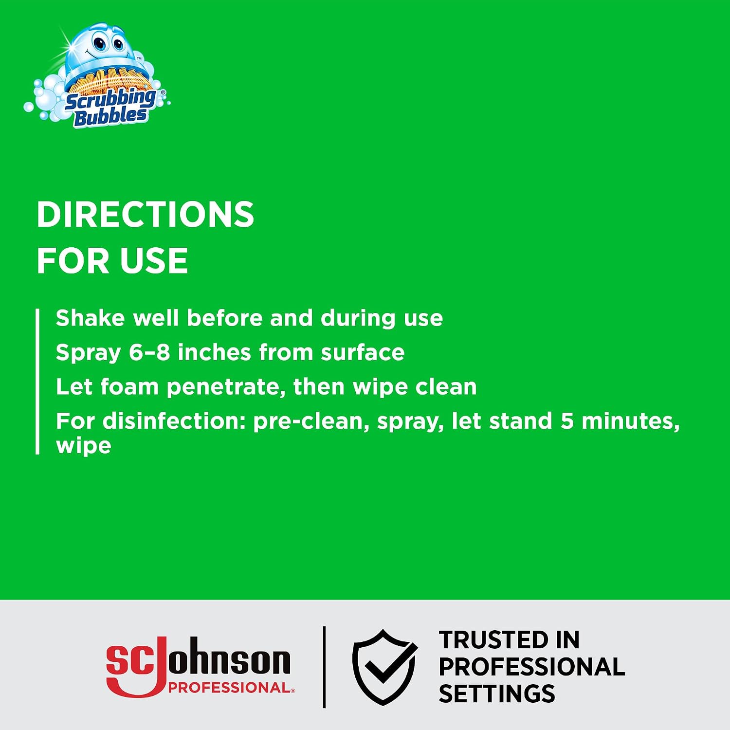 SC Johnson Professional Scrubbing Bubbles Bathroom Disinfectant, 12 Pack