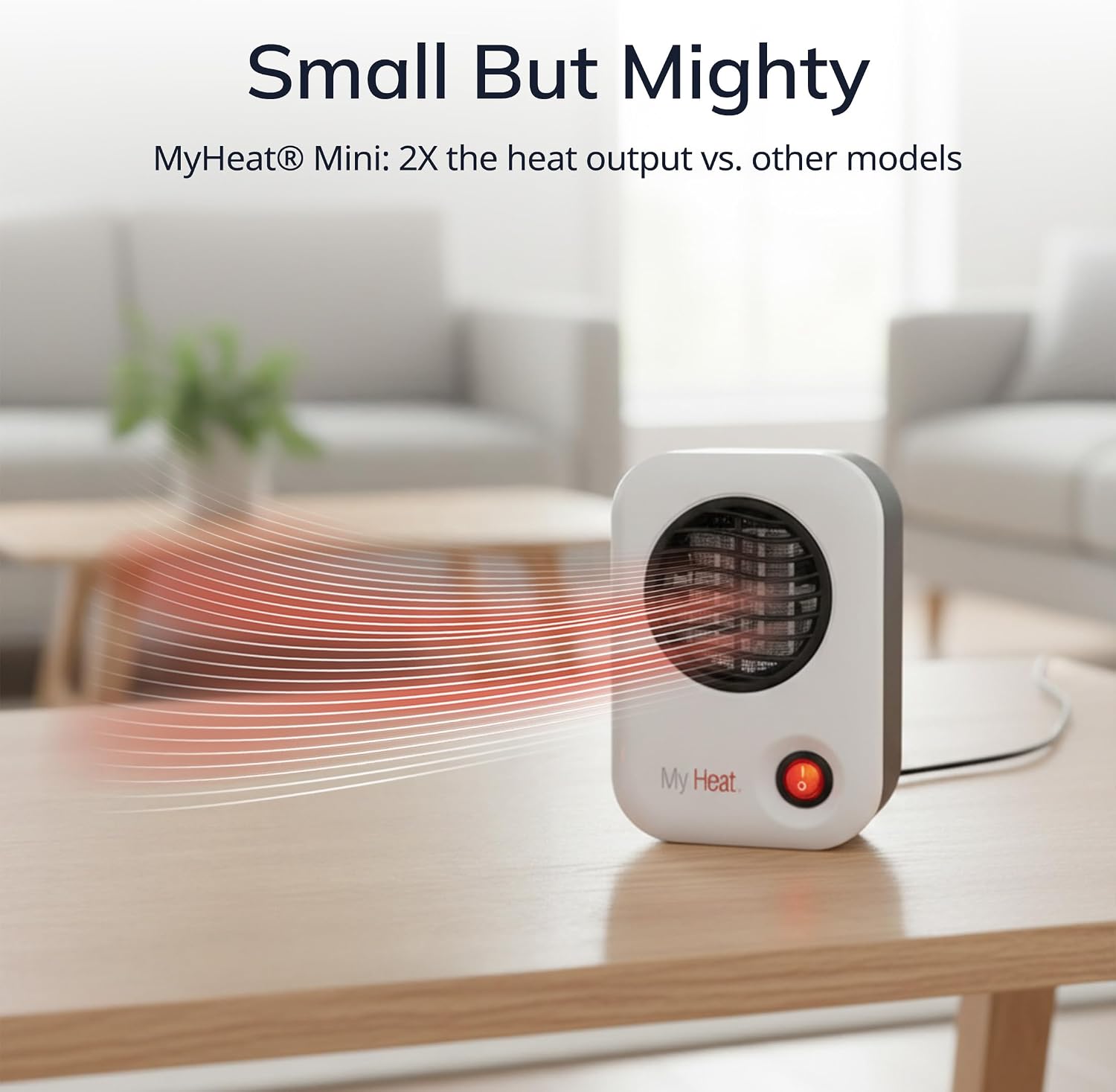 Lasko MyHeat Personal Space Heater, Compact, White