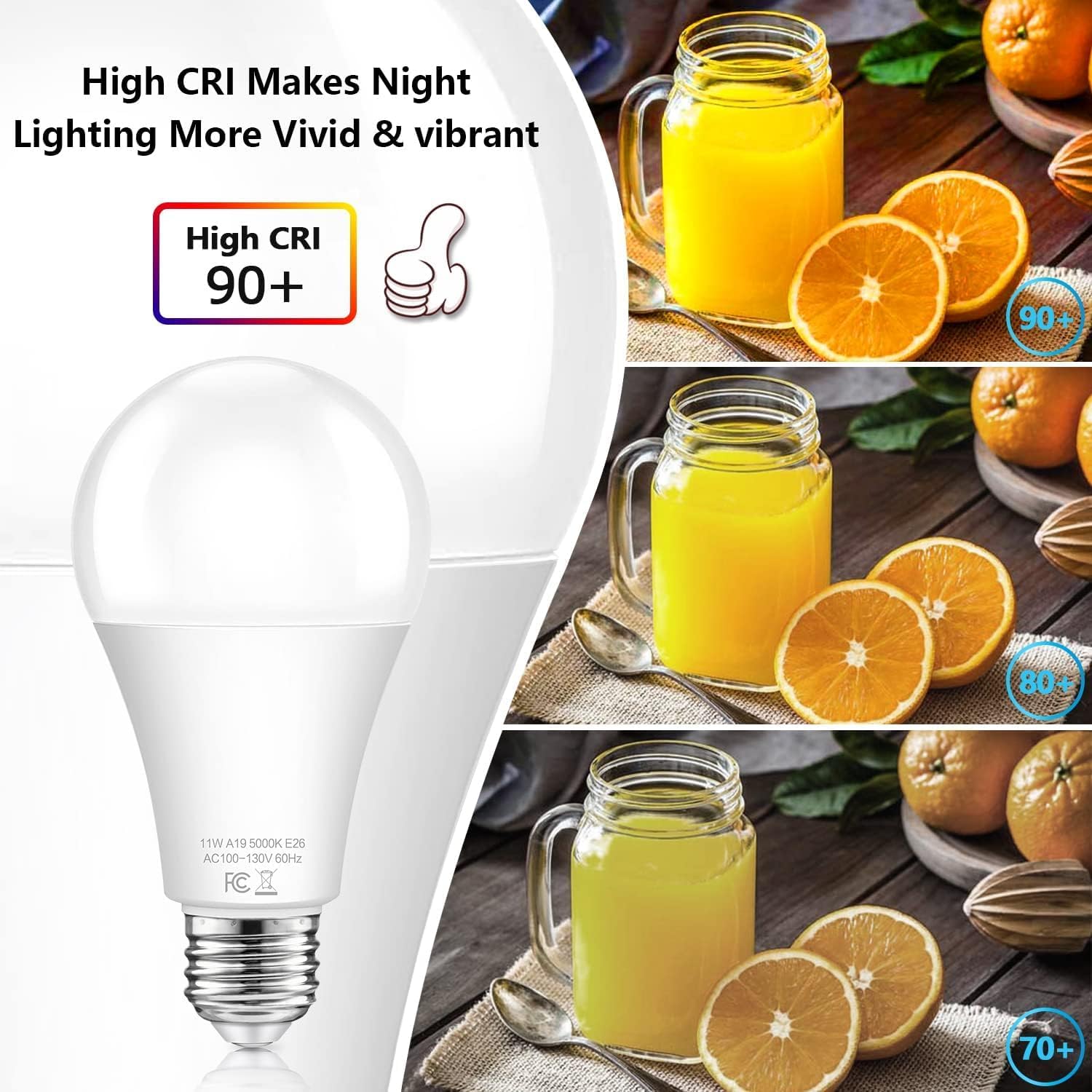 Dusk to Dawn Light Bulbs Outdoor, 11W Automatic On/Off Sensor Light Bulbs
