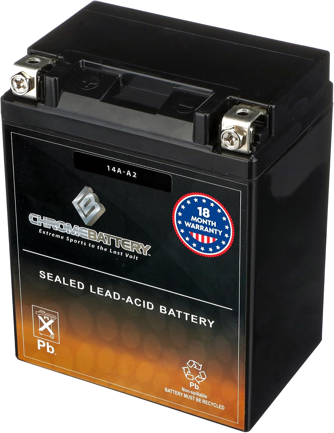 CB CHROMEBATTERY YTX30L-BS 12V 385 CCA AGM – Maintenance-Free 30Ah Battery for Harley, ATV, UTV, Snowmobile, Jet Ski – T3 Nut & Bolt Terminal – Fits Harley Touring, Polaris Sportsman 850