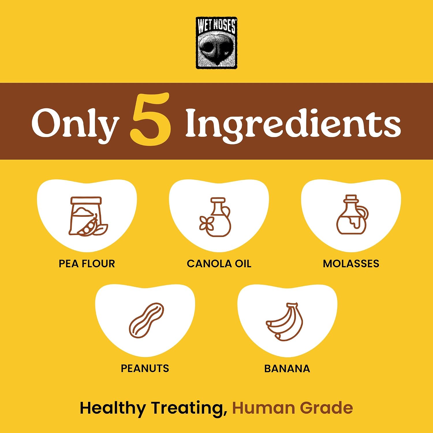 Wet Noses Organic Crunchy Dog Treats – All-Natural, Human-Grade, Non-GMO, Healthy Training & Delicious Snacks for Dogs