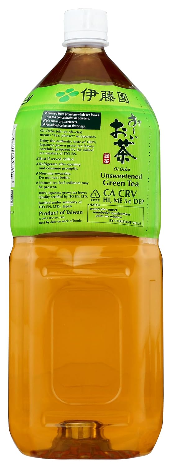 Ito En, Tea Green Japanese Oi Ocha Unsweetened, 16.9 Fl Oz