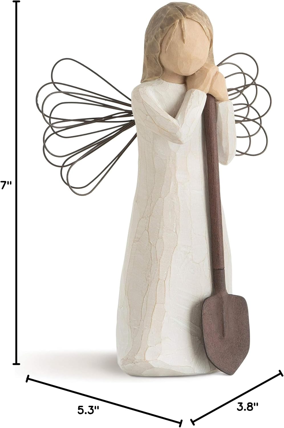 Willow Tree Angel of The Spirit, Sculpted Hand-Painted Figure | Hand-Painted Angel Figurine, Celebrating Friendship, Nature and Everyday Blessings, Sculpted by Artist Susan Lordi