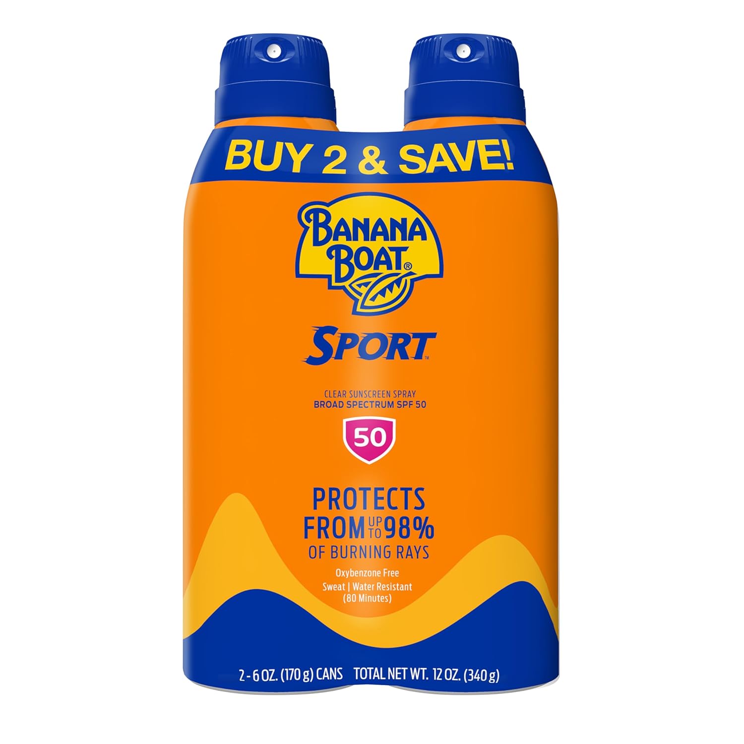 Banana Boat Sport SPF 100 Sunscreen Spray, 6 oz