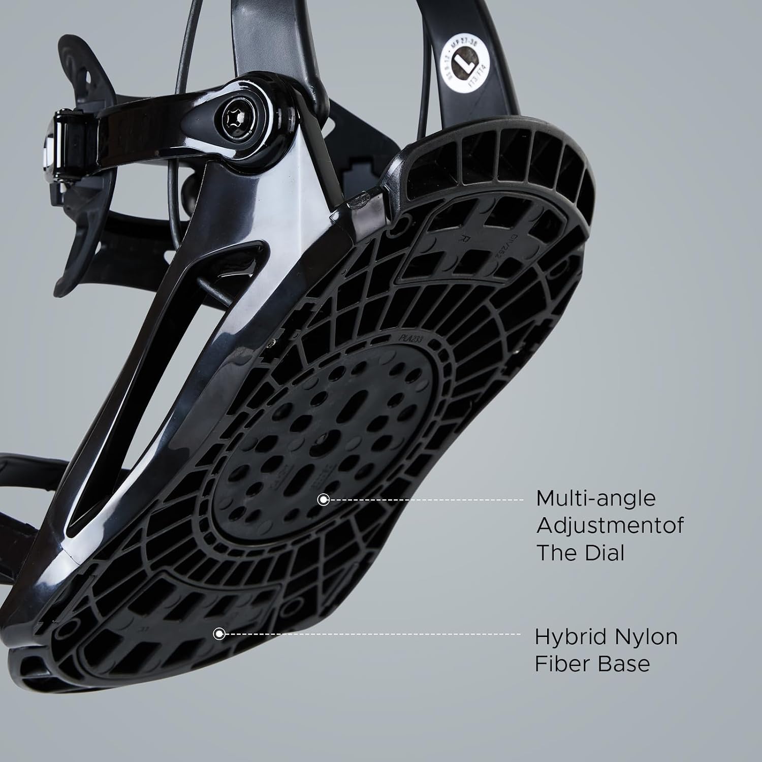 XCMAN Rear Step in Style Snowboard Bindings Lightweight Rear Entry All-Mountain Bindings for Men Women Easy in and Out