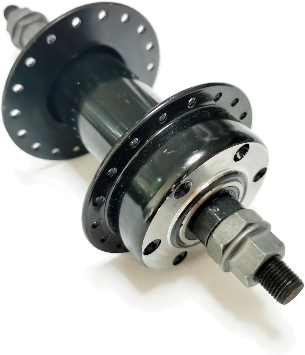 Bicycle Rear Hub Assembly 36 Holes, Disc Brake, Rear Width 135mm, Bicycle Wheel Part Rear Bike Hub (Black)