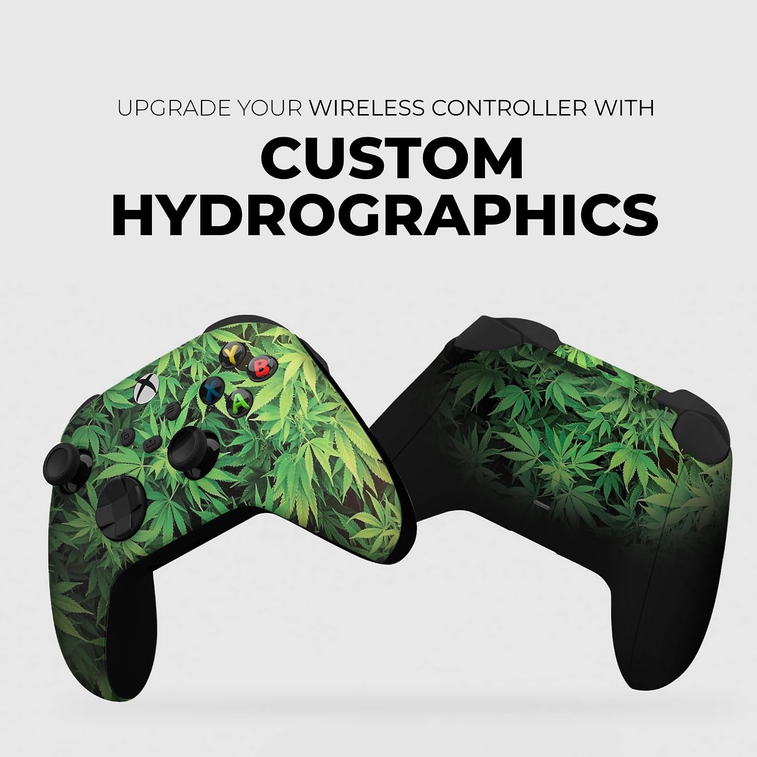 DreamController Green Weed Grass Custom X-box Controller Wireless compatible with X-box One/Series X/S Proudly Customized in USA with Permanent