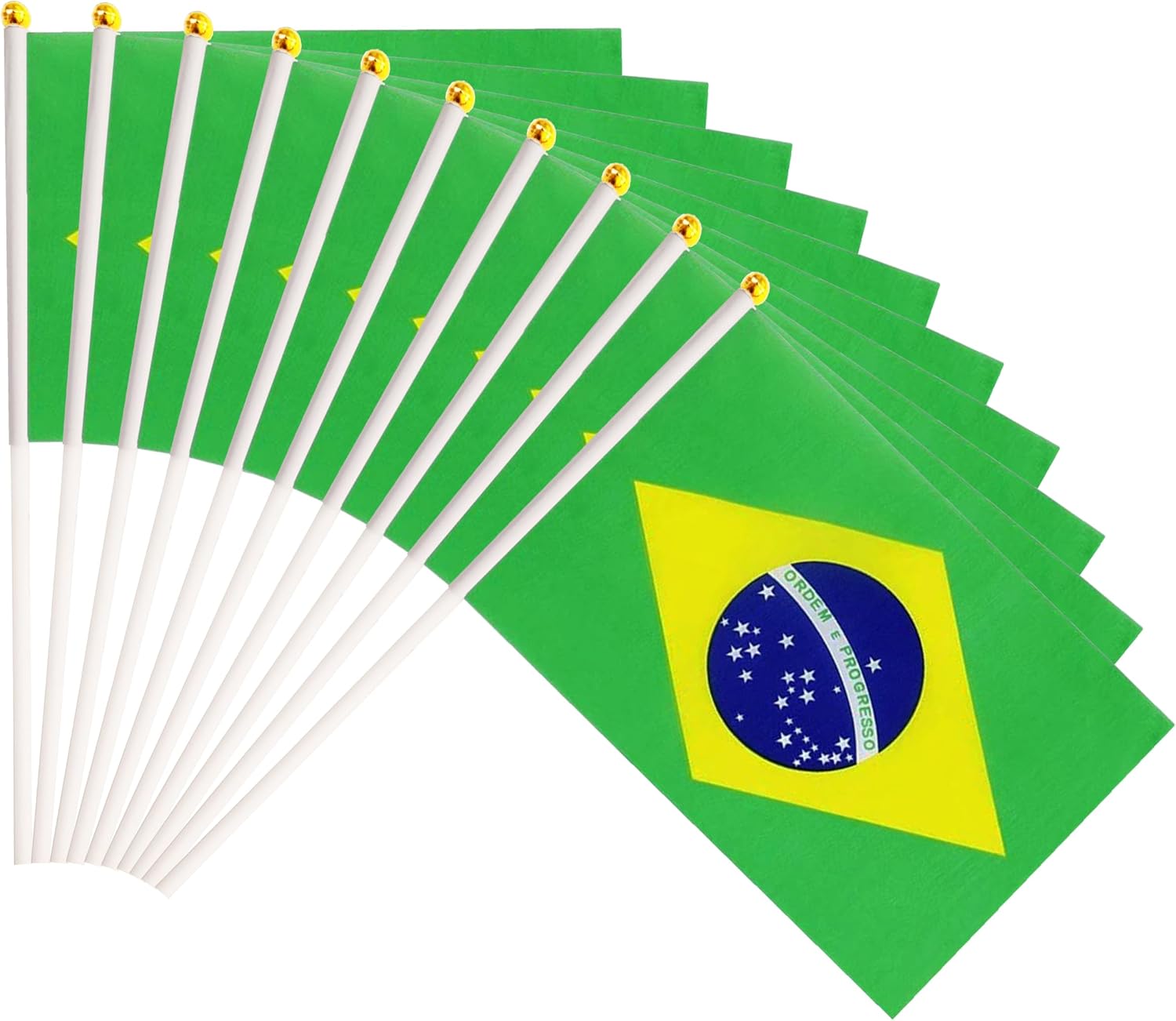 50 Pack Nicaragua Nicaraguan on Stick Flags,Small Mini Hand Held Nicaragua Nicaraguan Flags 5.5x8.3 Inch, Grand Opening, Carnival,Party Events Celebration