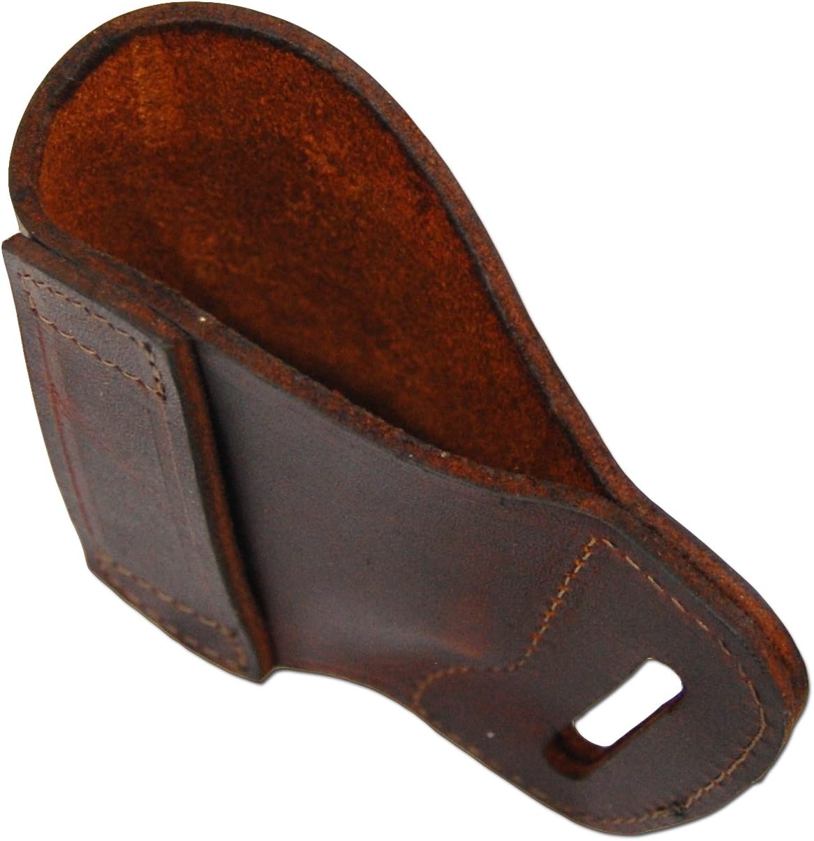 Barsony New Burgundy Leather Yaqui Style Gun OWB Holster for Compact Sub-Compact 9mm 40 45
