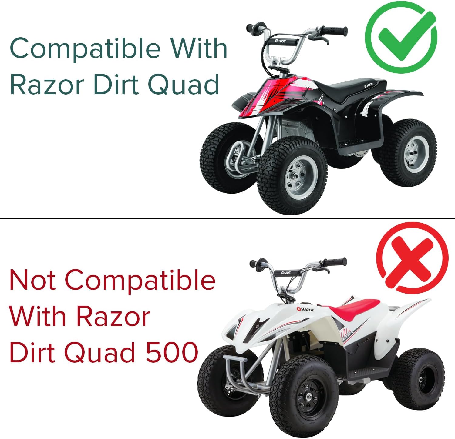 AlveyTech Premium 24 Volt Battery Pack for the Razor Dirt Quad Electric ATV (7 Ah Standard Range