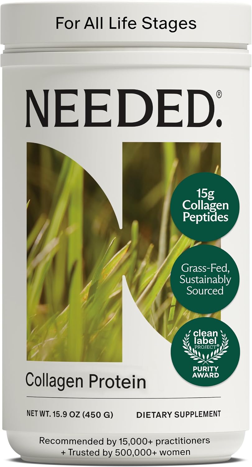 Needed. Hydrolyzed Collagen Protein Powder | Expert-Backed & Clean Sourced | Supports Skin, Hair, Joints | Grass-fed, Pasture-Raised