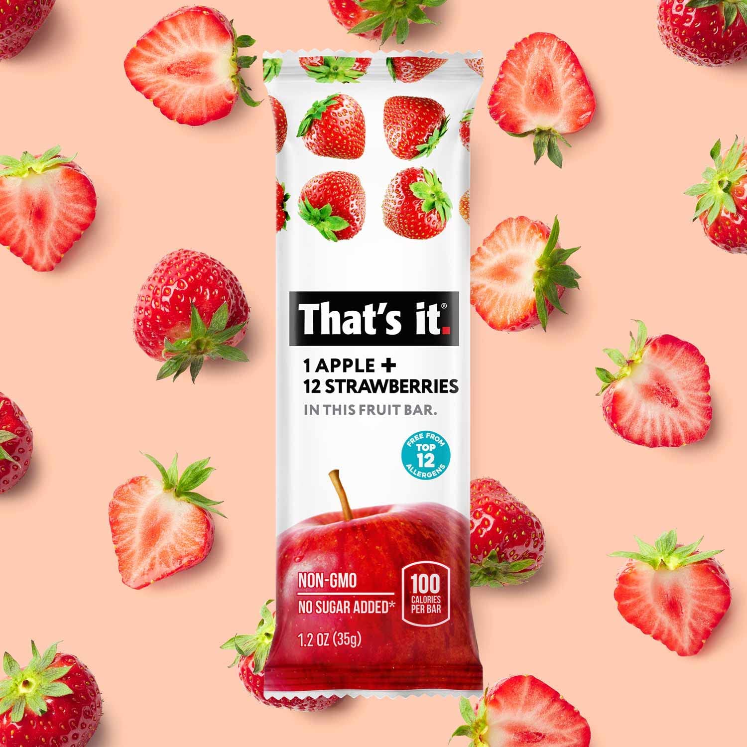 That’s it. Fruit Bars Variety Pack (20 Pack) | 100% Natural Fruit Snacks, Gluten-Free, Vegan & Low Carb | Healthy Snack Bars – Strawberry, Mango