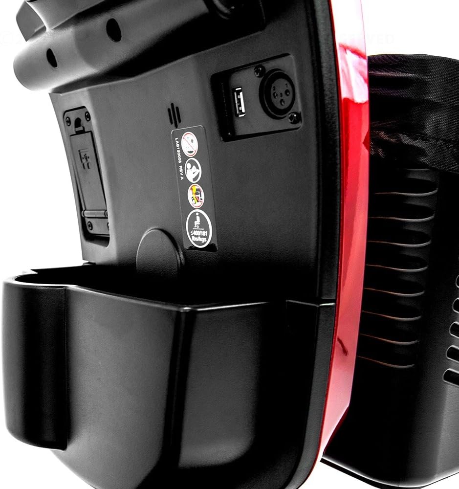 Victory 10.2 Red Pride Mobility 4-Wheel Electric Scooter S7102 + Front Basket Bag