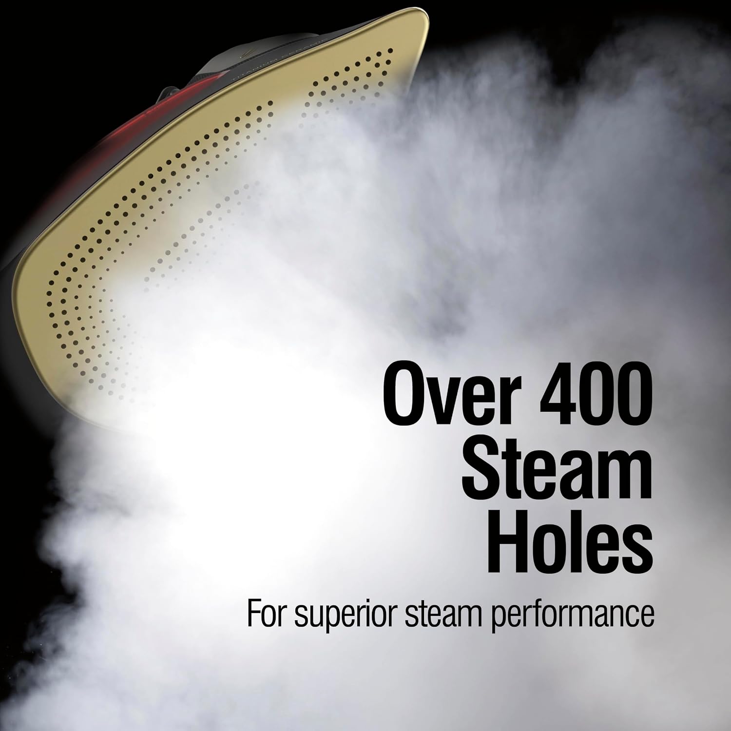 CHI Steam Iron for Clothes with Vertical Steam Burst, 8" Retractable Cord | Titanium Ceramic Soleplate, Electronic Temperature Control, 1700 Watts