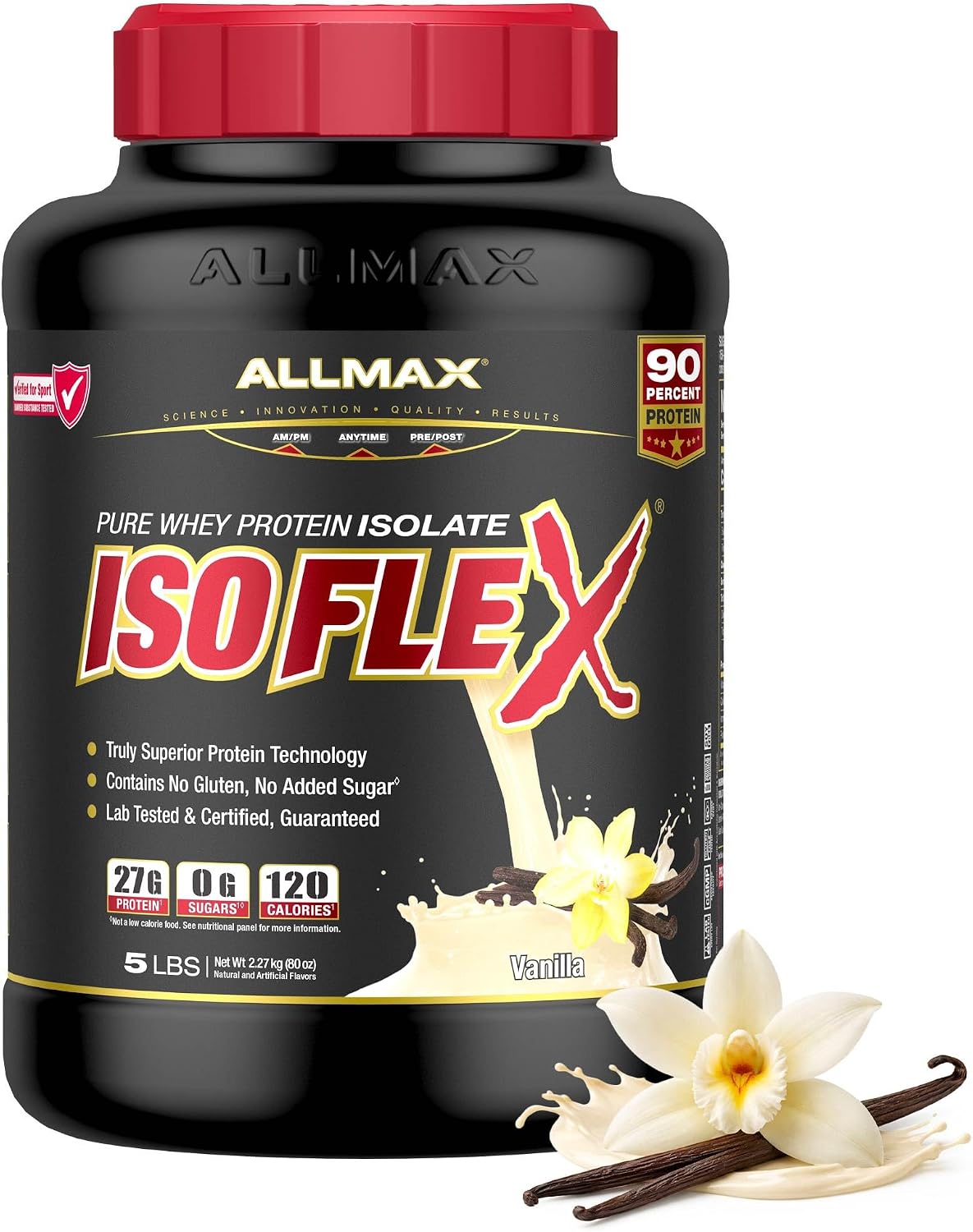 ALLMAX ISOFLEX Whey Protein Isolate, Chocolate Peanut Butter, 5 lb
