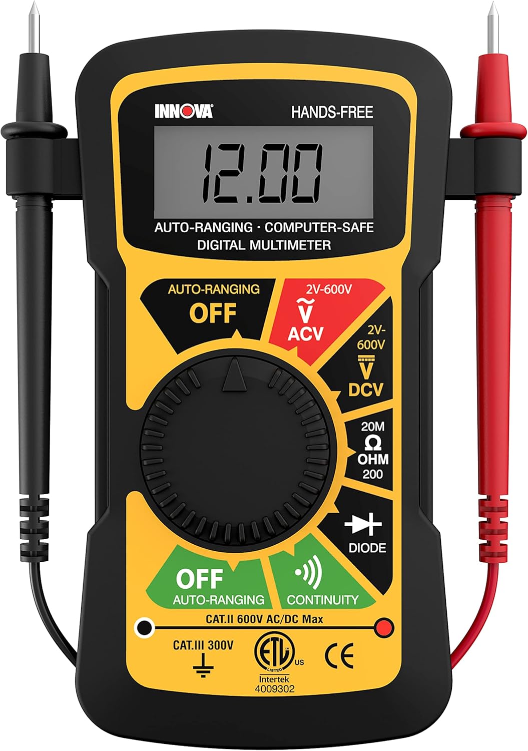 Innova 3300 Hands-Free Digital Multimeter Black