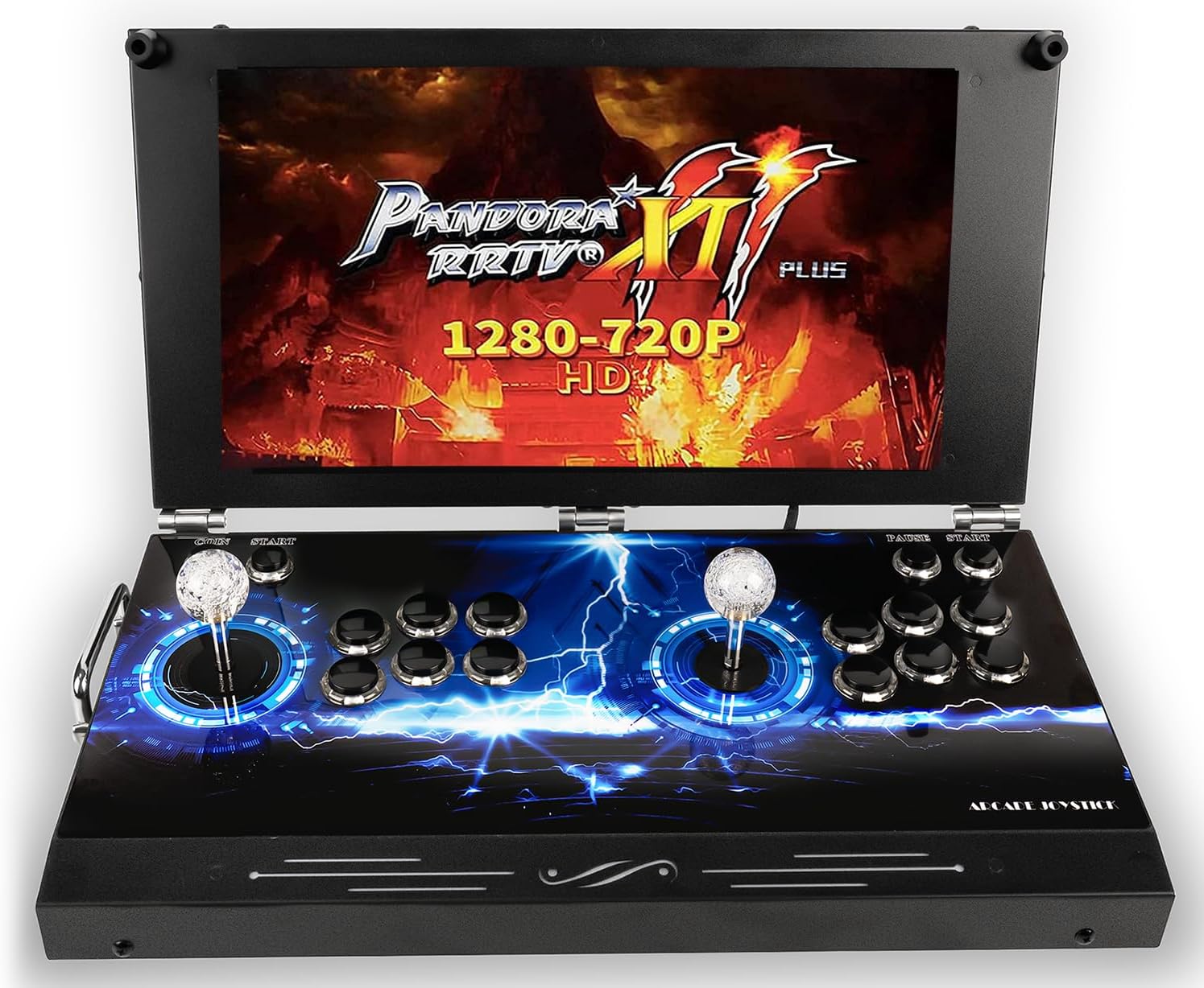 TOJASDN 30000 in 1 Portable Arcade Game Console 17.5-inch HD Screen Dual Players Pandoras Box 80S