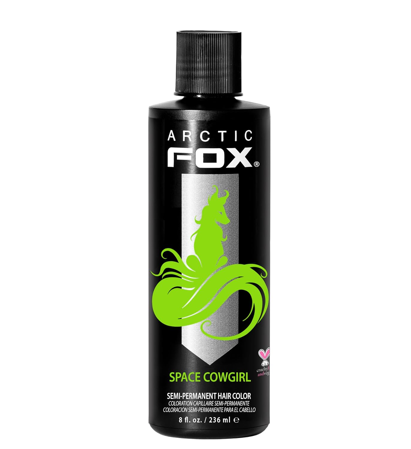 ARCTIC FOX Virgin Pink Semi-Permanent Hair Color - Vegan - 4 fl oz | Vivid and Vibrant, Cruelty Free, Ammonia Free, Peroxide Free, , Cream Formula