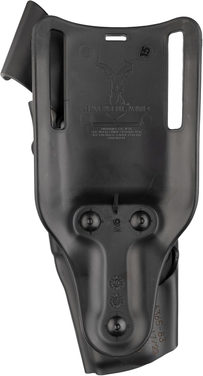 Safariland 6365 ALS Low-Ride, Level 3 Retention Duty Holster w/SLS, Springfield XD .45 (5"), Low-Ride, STX Tactical Black, Right Hand