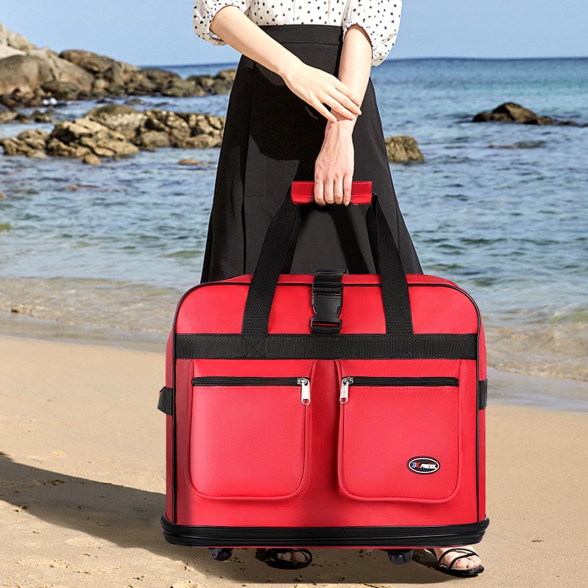 40'' Expandable Rolling Duffel Bag Suitcases w/Wheels,Foldable Luggage Bag
