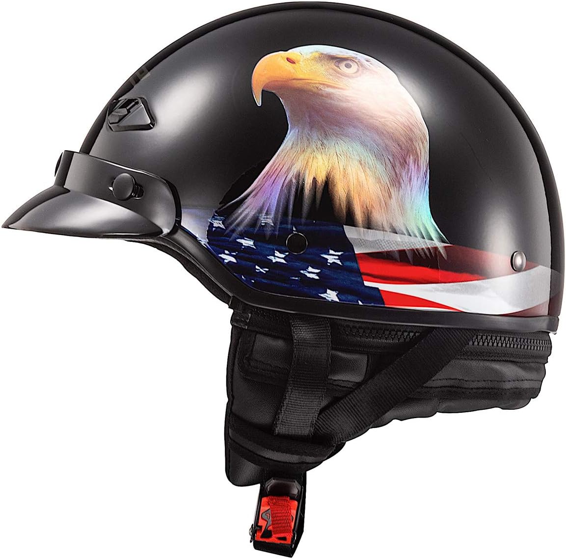 LS2 Helmets Bagger Motorcycle Half Helmet