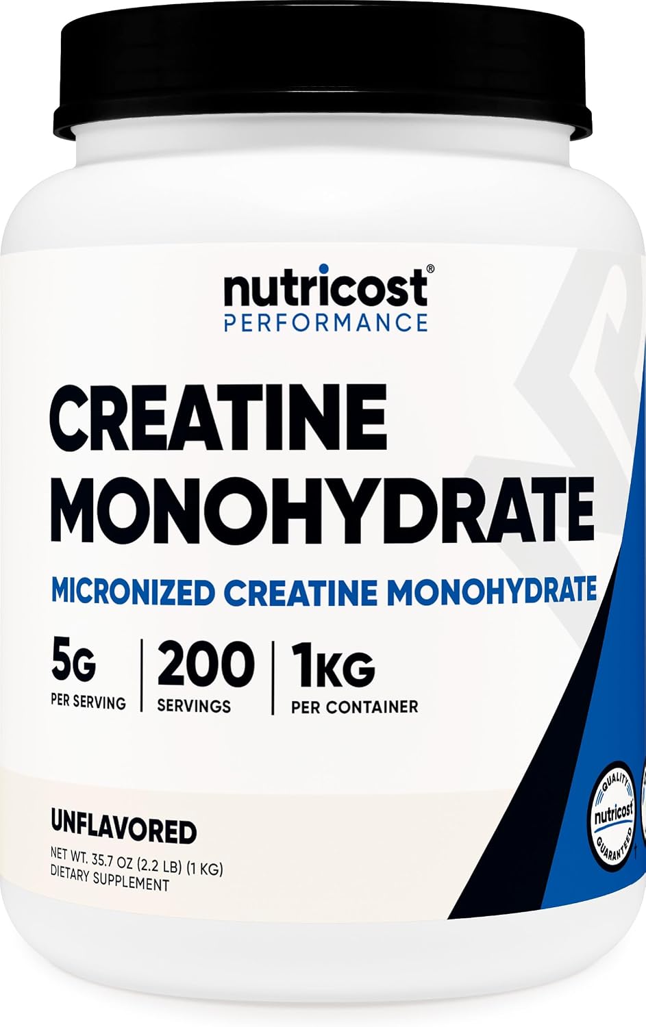 Nutricost Creatine Monohydrate Micronized Powder 500G, 100 Servings | 5000mg Per Serving (5g), 17.9 Oz