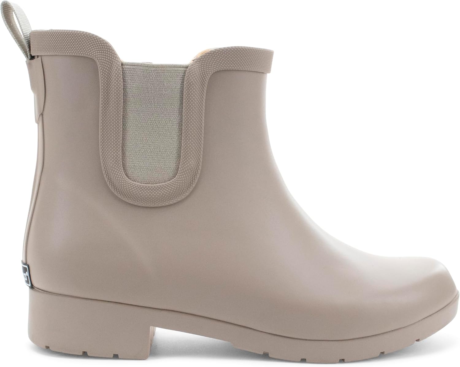 Chooka Women's Delridge Waterproof Faux Fur Chelsea Rain Boot Slip On