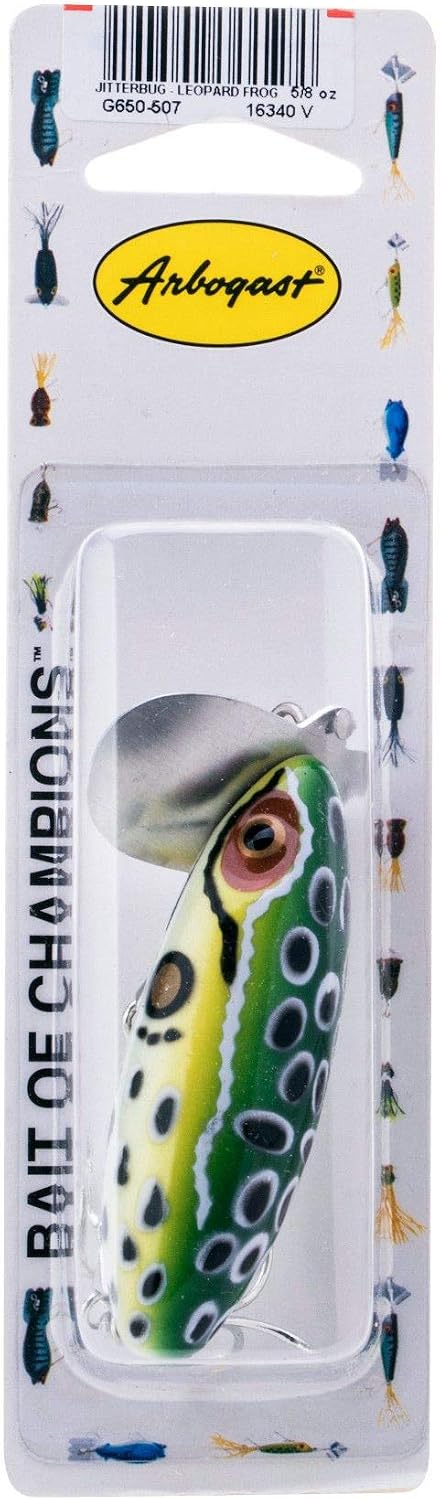 Arbogast Jitterbug Topwater Bass Fishing Lure - Excellent for Night Fishing