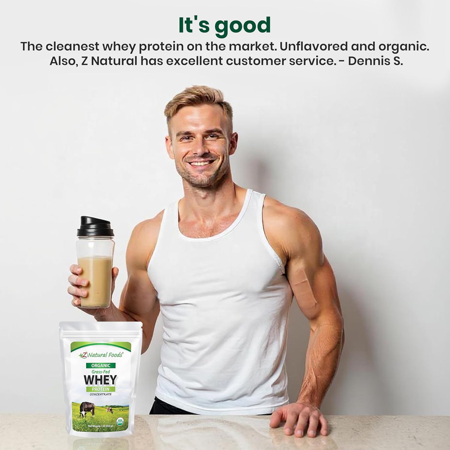 Z Natural Foods Organic Whey Protein Concentrate - Grass-Fed, 5 lb