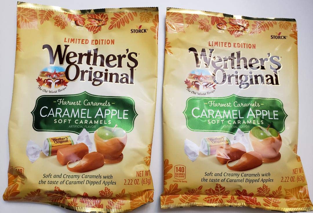 Werther's Original Caramel Coffee Hard Candy - Individually Wrapped Hard Candies for Halloween, Parties, or Snacks - 2.65 oz Bags (Pack of 3)