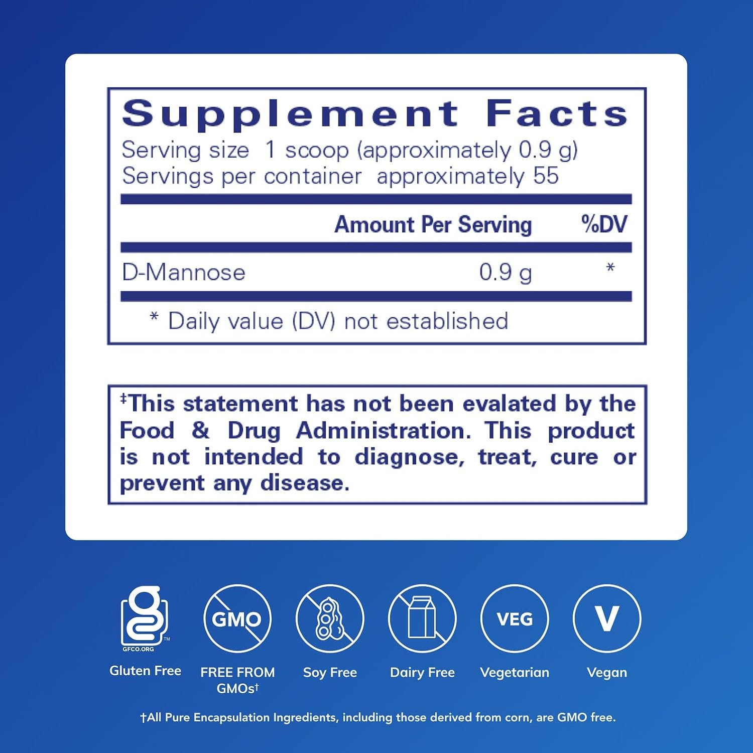 Pure Encapsulations D-Mannose Powder - for Urinary Tract Support - Urinary Tract Support & Bladder Health* - Easy Dissolve Powder - Non-GMO & Vegan - 1.76 oz | Dissolvable Supplement for Urinary Tract Support*, Urinary Tract Support, Supports Healthy Uri…