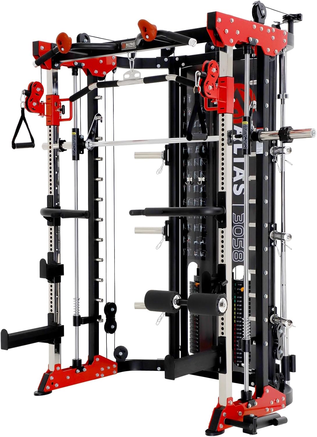 Altas Strength 3058G Smith Machine Home Gym with Dual Weight Stacks