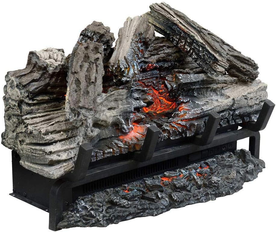Napoleon Woodland 27 - NEFI27H - Electric Log Set, Electric Fireplace, 27-in, Hand Painted Realistic Logs, High Intensity LED Lights, Realistic Fire, Glowing Logs, Fireplace Insert, Remote Included