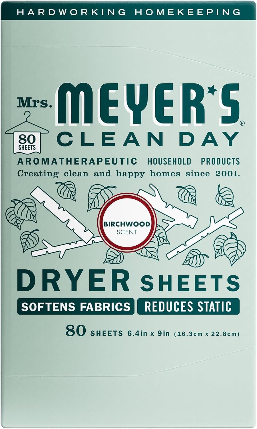 MRS. MEYER'S CLEAN DAY Dryer Sheets, Lavender, 80 ct