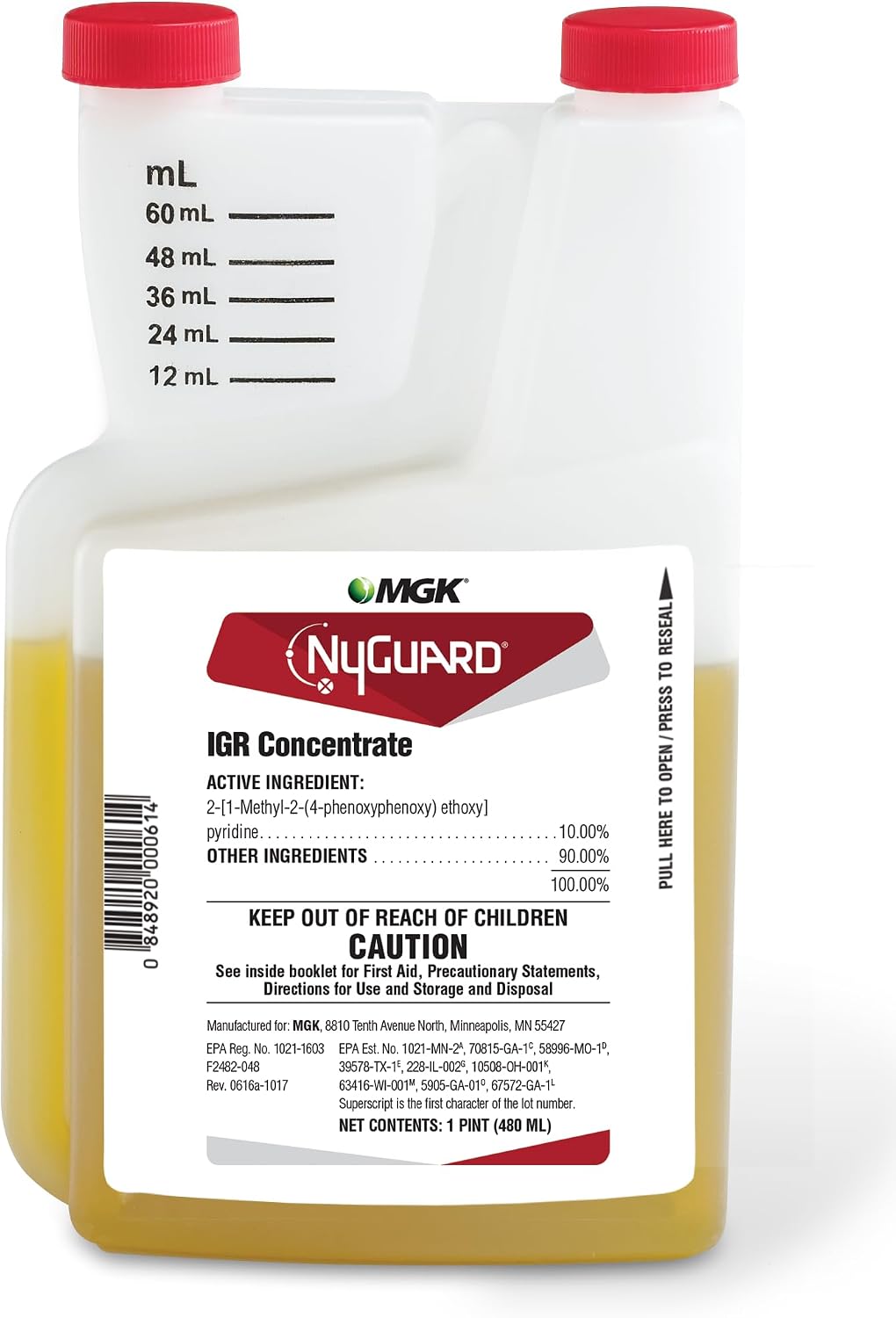 MGK NyGuard IGR Concentrate | Insect Growth Regulator | 140 ML | Break the lifecycle, Cockroach, Flea, Ant, Fly and Mosquito Concentrate, for Indoor/Outdoor Applications
