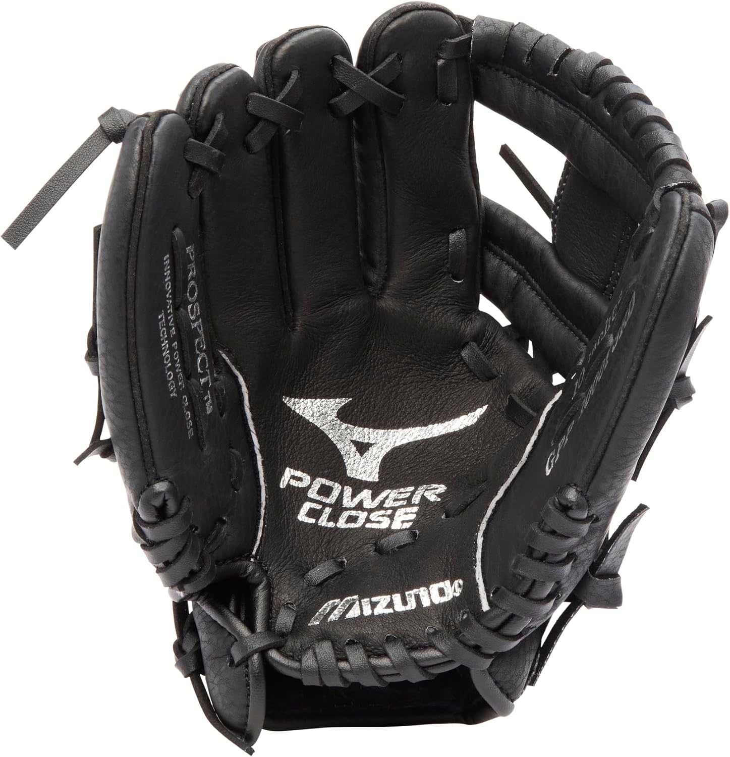 Mizuno Prospect PowerClose Youth Baseball Glove Series I V-Flex Notch I Parashock Palm Pad I Buttersoft Palm Liner