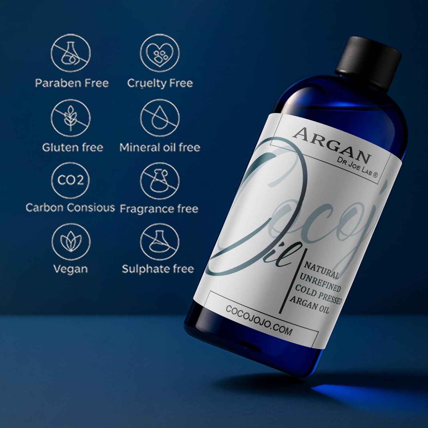Argan Oil -Cold Pressed 16 oz 100% Pure Natural Extra Virgin Unrefined Grade-a Argan Moroccan Marrakesh Oil Moisturizer Hair Face Lips Body Scalp Skin Hair