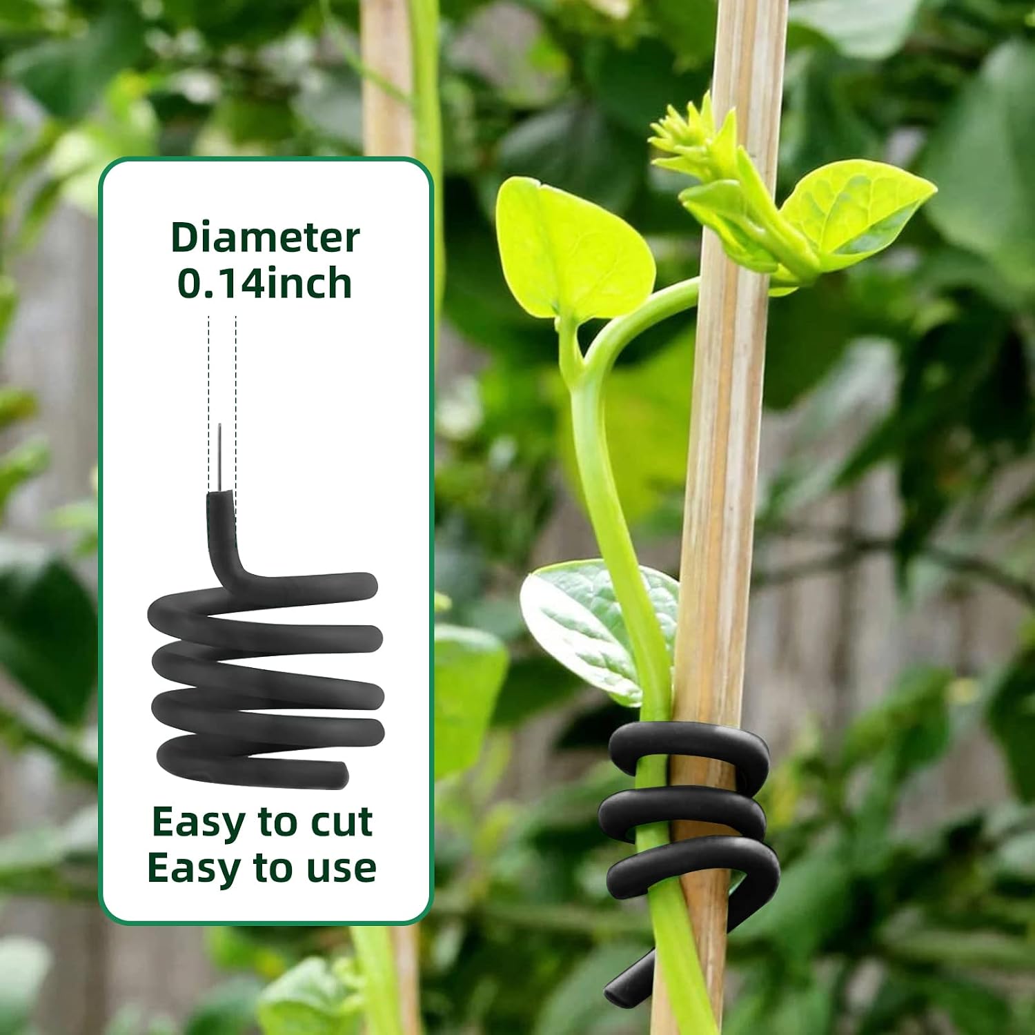 Decoroca Soft Plant Ties for Support - 65.6' Reusable Waterproof Plant Wire, 3.5mm Garden Twist