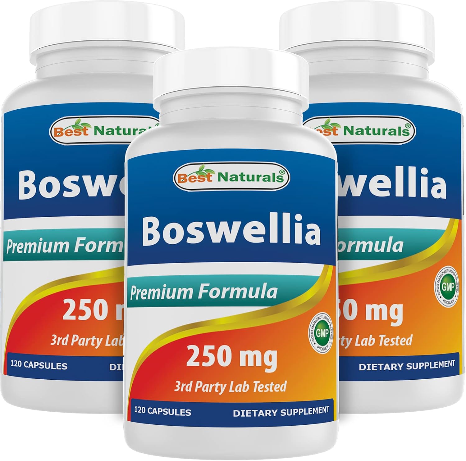 Best Naturals Boswellia Serrata Joint Health 250 mg 120 Capsules - Standardized to 65% Boswellic Acid (120 Count (Pack of 1))