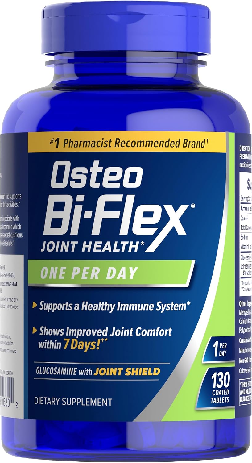Osteo Bi-Flex One Per Day Vitamin D Supplement, 30 Coated Tablets | Improve Joint Function, Support Bone and Immune Health