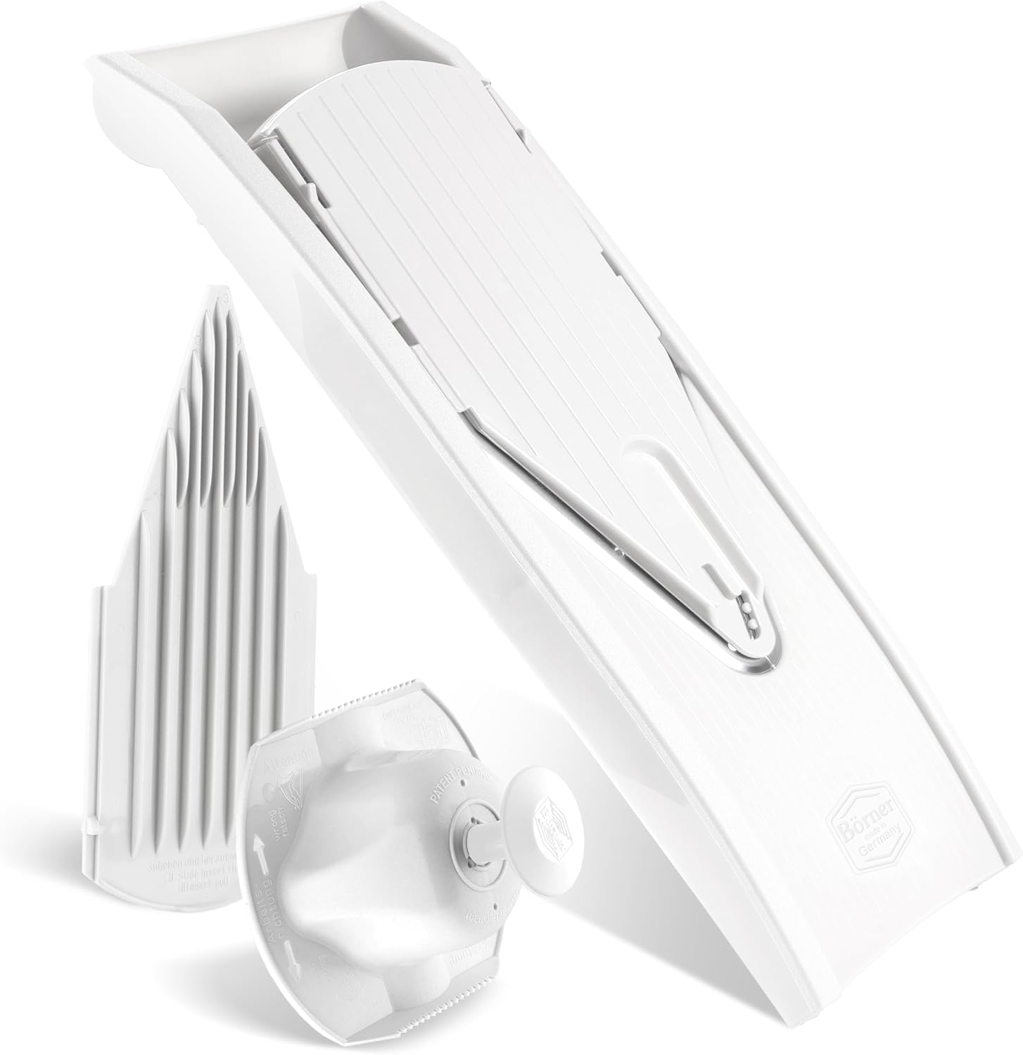 BORNER V Mandoline Slicer Kitchen V1 ClassicLine Starter Set | Vegetable Grater Börner - Quality Made in Germany, Color:Orange