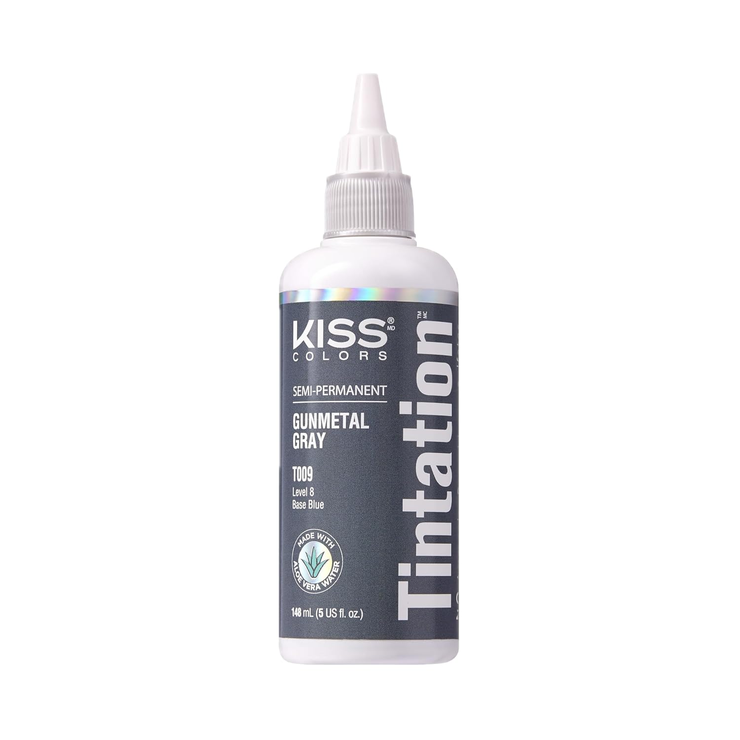 Red by Kiss Tintation Semi-Permanent Hair Color, Aloe Vera Water Based, Argan Oil, Olive Oil, Collagen & Keratin, Long-Lasting Color Dye (Honey Brown, 5 Fl Oz)