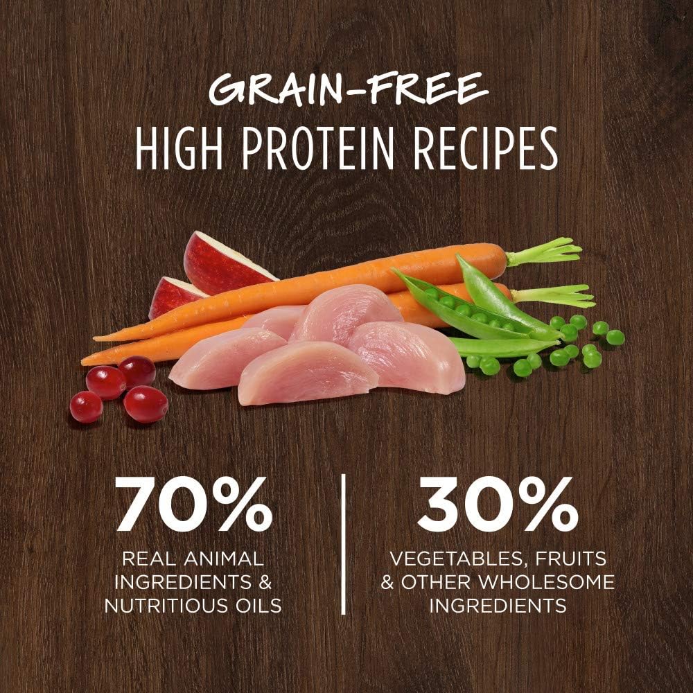 Instinct Original Dry Dog Food, Raw Coated Kibble, Real Chicken, 4 lb. Bag | Raw-coated kibble with cage-free chicken for strong muscles, digestive health, and healthy skin & coat, grain-free