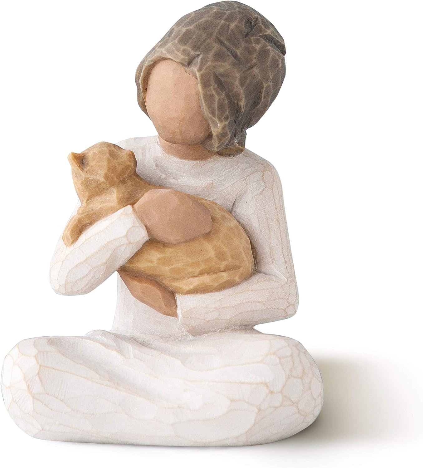 Willow Tree Kindness (Girl Darker Skin Tone & Hair Color), Sculpted Hand-Painted Figure