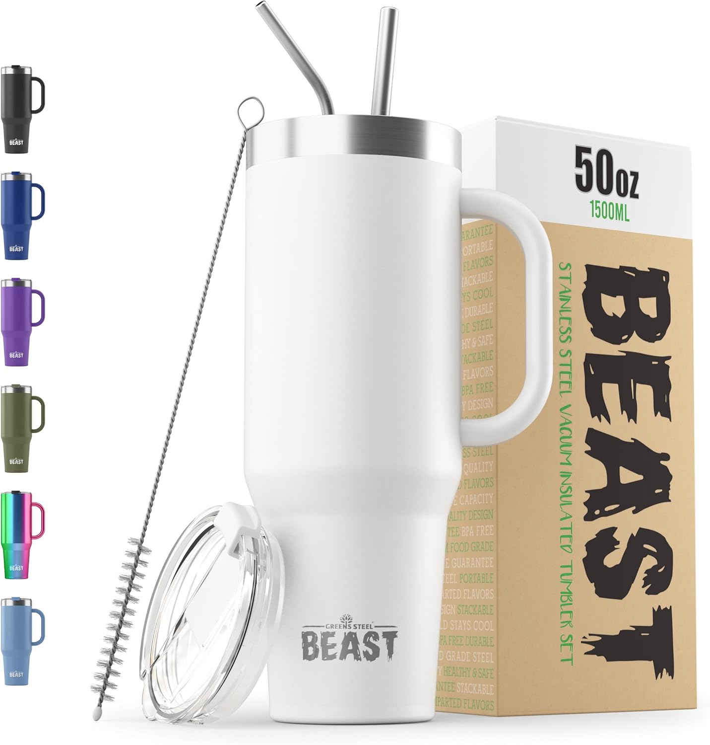 Beast 30 oz Tumbler Stainless Steel Vacuum Insulated Coffee Ice Cup Double Wall Travel Flask (Cupcake Pink)