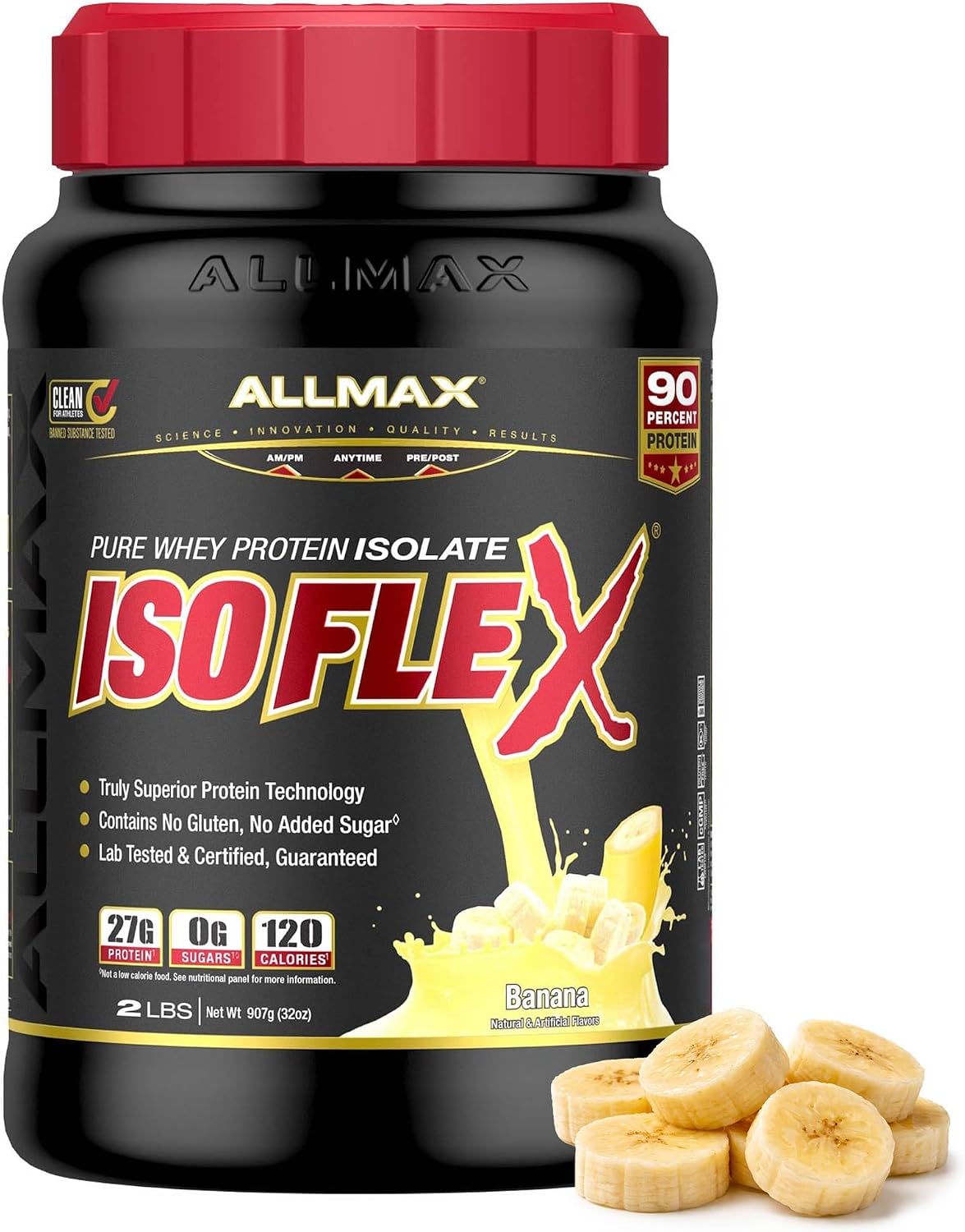 ALLMAX ISOFLEX Whey Protein Isolate, Chocolate Peanut Butter, 5 lb