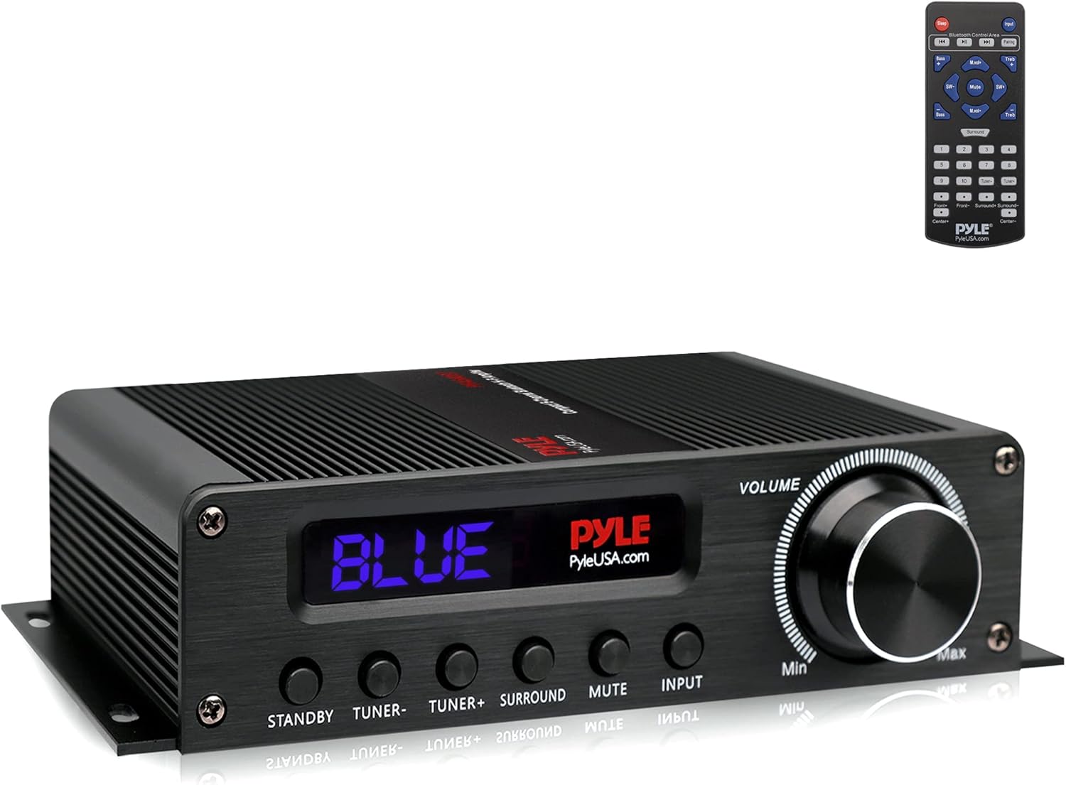 Pyle Wireless Bluetooth Home Audio Amplifier - 100W 5.1 Channel Home Theater Receiver, Surround Sound w/ HI Def In and Out, RCA In, Subwoofer Out