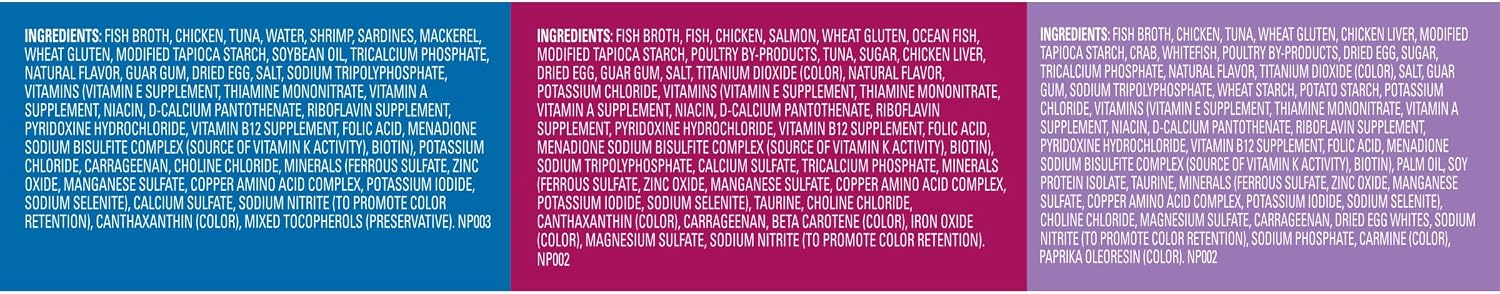 Meow Mix Seafood Favorites, Wet Food Variety Pack, 12 Cups
