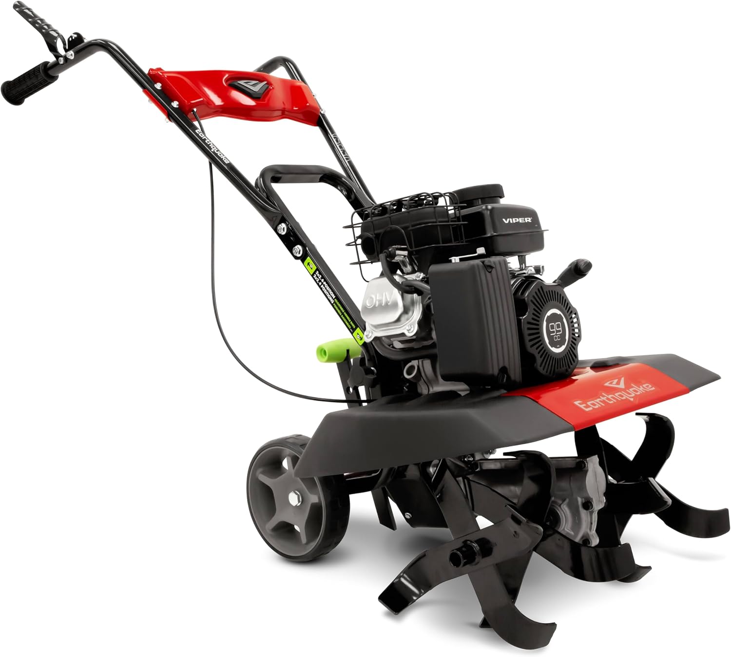 Earthquake 20015 Versa 2-in-1 Tiller Cultivator with a 99cc 4-Cycle Viper Engine, 2-in-1 Front Tine Tiller and Cultivator